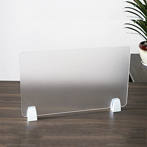 Stand Up Desk Store Diviseur de bureau en acrylique à pincer Bouclier de protection contre l'éternuement (Size : Frosted 40 * 40cm(15.7 * 15.7in)) Stand Up Desk Store Diviseur de bureau en acrylique à pincer Bouclier de protection contre l'éternuement (Size : Frosted 40 * 40cm(15.7 * 15.7in))