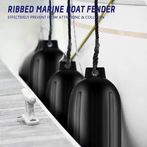 Voyocht Boat Fender 8.5 X 27 Inches, Boat Fender Bumper Pack Of 4 And Pump To Inflate #TOP4