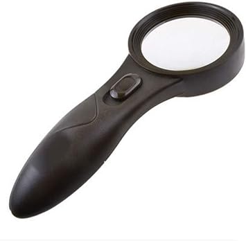Sn Magnifier Portable Hand-held Magnifying Glass Professional HD 6 Times The Magnifying Glass Magnifier with Light Double The Comfort