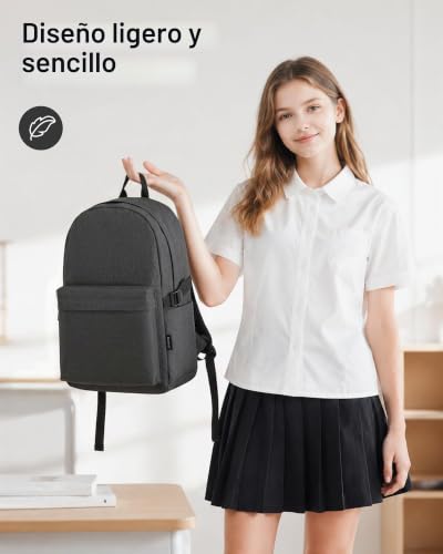 Miniatura 2 de Kono Mochila Casual, Mochila Escolar Ligero Backpack Unisex Casual Daypack Mochila Hombre Mujer 15,4 Pulgadas Laptop Bag Para Viajes Trabajo Escuela Negocios Deportes
