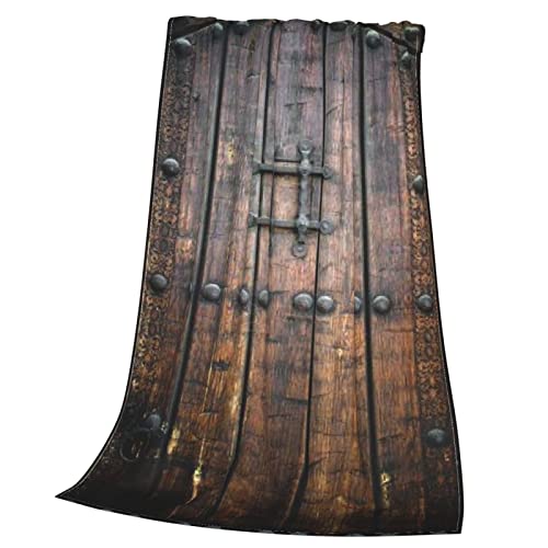 Couverture rustique en bois lit chambre plaid chaud micro polaire - 4