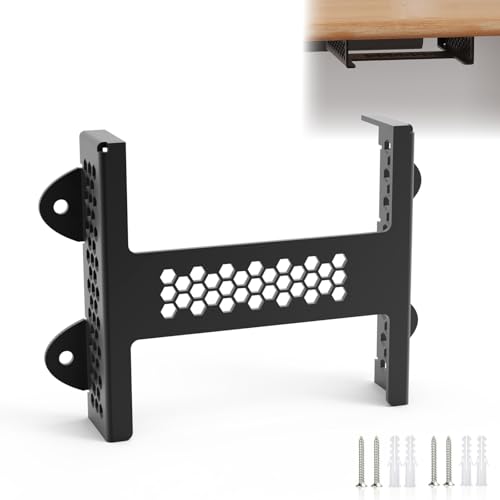 JLNJLE Soporte compatible con TP-LINK TL-SG105 5 Puertos Red Switch, Metálico Soporte de Pared para Interruptor LAN Bajo el Escritorio, para Hogar Oficina