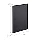 Relaxdays Letterboard, 145 Buchstaben, Zahlen, Sonderzeichen, 45x30 cm, Buchstabentafel zum Stecken, Kunststoff, schwarz