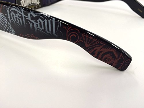 Authentic Shades Inked Lost Soul Skull Crying Sunglasses Lentes California Lowrider Locs Style4