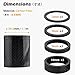 TRIWONDER 12Pieces Bike Carbon Fiber Headset Spacer Bike Stem Spacers Fit for MTB BMX Mountain Bike Road Bikes