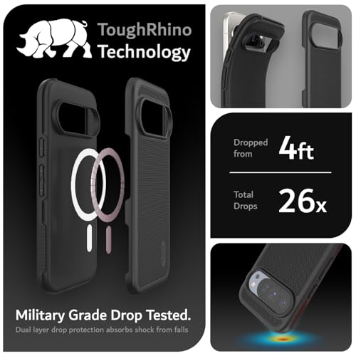 Image of TUDIA MergeGrip Magsafe Compatible for Pixel 10 & 10 Pro Case - Matte Black