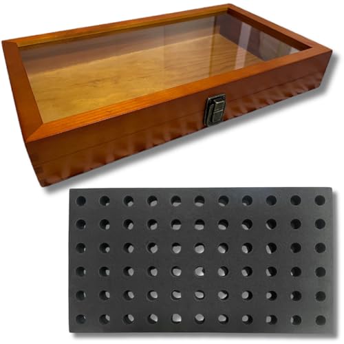 【スタンプヘッド収納木箱 3cmヘッド 66個収納可能】シーリングスタンプ ヘッド シーリングワックス 封蝋 (サイズ:縦22mm 横38mm 厚み:5.5cm) (スタンプヘッド収納木箱 ナチュラル)