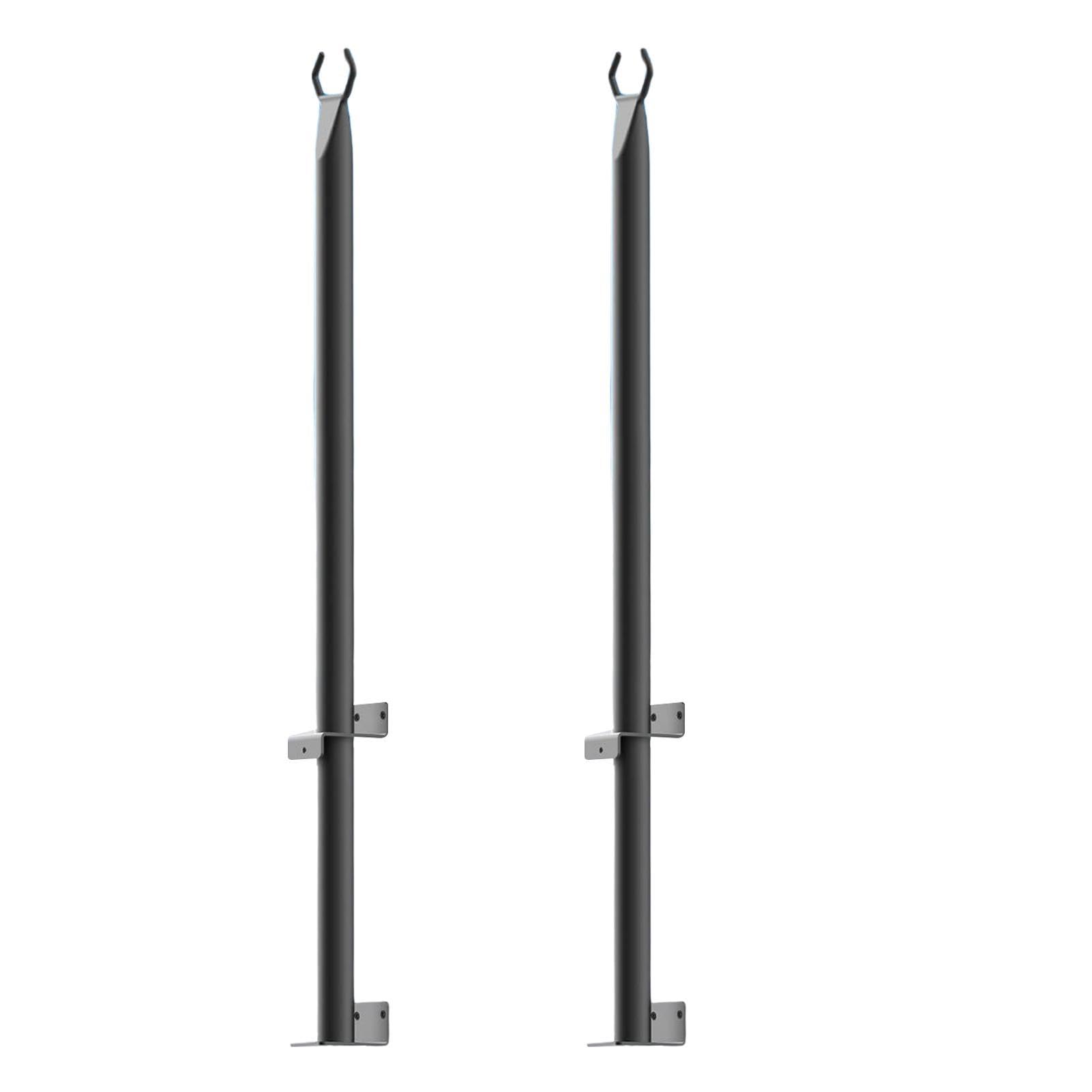 Guirlande Lumineuse Lot de 2 poteaux lumineux en acier robuste pour