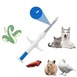 JINSHIGAO Pet Microchip 134.2khz FDX-B ISO11784/11785 Universal Standard 1.4x8mm Animal Implant Chip Pet ID Microchip for Dog Cat Pig (10 Pack 1.25x7mm)