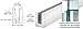 CRL B5L20D 240" B5L Series Low Profile Square Aluminum Base Shoe Drilled with 9/16" Hole Size