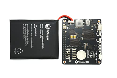 PiSugar 3 Plus Portable 5000 mAh UPS Lithium Battery Power Module Platform for Every Raspberry Pi 3B/3B+/4B Model Accessories handhold(Not Include Raspberry Pi) - Thumbnail 2