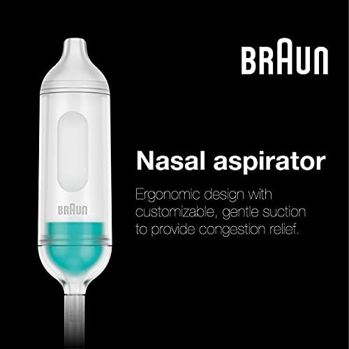 Image of Braun Manual Nasal Aspirator - Mucus Remover, Blocked Nose Relief, Manual Suction Power, 2 Nose Tip Sizes, Newborn, Baby, and Child Friendly, Dishwasher Safe, FSA and HSA Eligible
