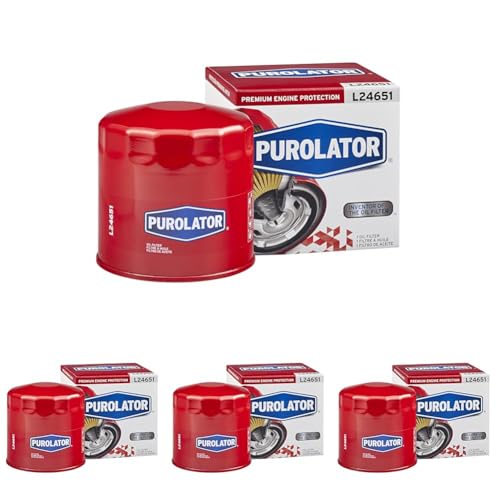 Image of Purolator L24651 Premium Engine Protection Spin On Oil Filter Compatible With Ford F-150, F-250 Super Duty, Expedition, Explorer, Mustang, E-350 Super Duty, F-350 Super Duty and Escape (Pack of 4)