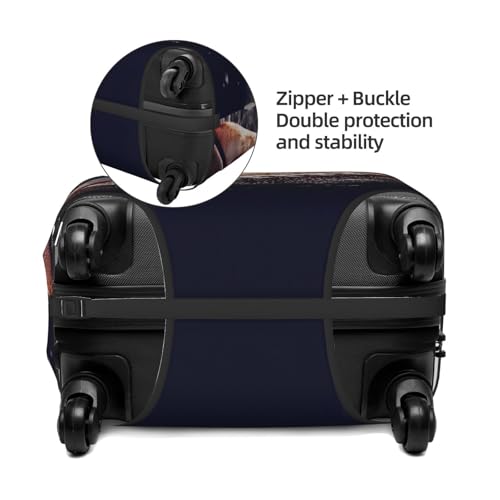 Travel Luggage Cover Anti-Scratch Suitcase Cover Protector Elastic Thicken Luggage Protector Washable Baggage Covers American Football Suitcase Sleeve Fit 18-32 Inch Luggage Small4
