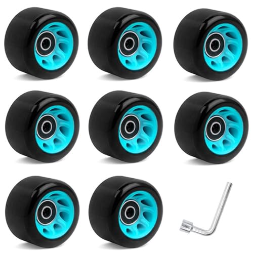 Pattini a rotelle Quad per Esterni con Ruote per Pattinaggio ricreativo, Asfalto, marciapiede, Strada, 58x32 mm, durezza 88A,8 Pack