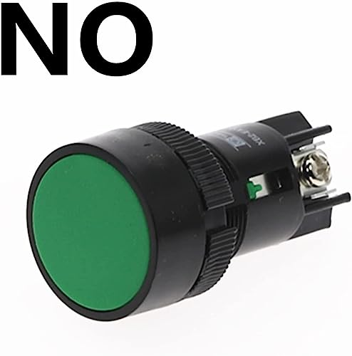 Bouton poussoir 22mm NO NC à impulsion vert pour automatisme