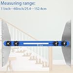 Stair Tread Gauge StairTread jig Template Scribe Tool Measuring Ruler with Scale Carpenter Accessories Adapté aux étriers Risers et partitions