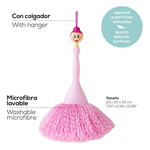 Vigar Dolls plumeau, roze, 7 x 5 x 25 cm - Image 3