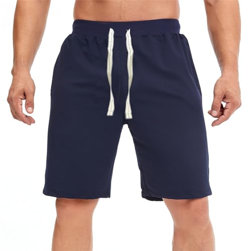 Shorts deportivos de algodón para hombre cómodos y sueltos miniatura 2