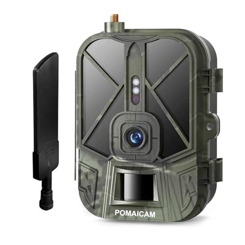 POMIACAM HC-940Pro-ULTRA Caméra de chasse 120 MP 4K Live Video 4G Piège photo avec vision nocturne IR LED Détection de mouvement Batterie au lithium intégrée 8000 mAh IP65 étanche Caméra d'extérieur