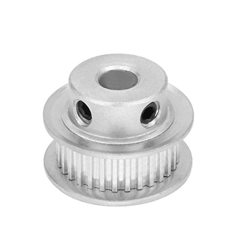 uxcell Aluminum MXL 30 Teeth 6mm Bore Timing Belt Pulley Synchronous Wheel for 6mm Belt 3D Printer CNC