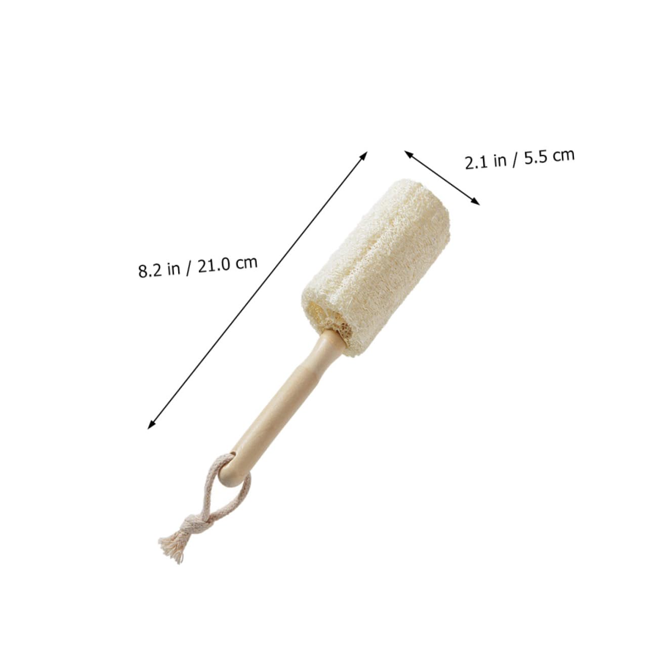 FRCOLOR 6 Pcs Loofah Cup Brush Beaker Bathtub Cleaning Brush Short Washer Hose Long Dishwashing Pad Tub Cleaner Sink Cleaning Brush Kitchen Sink Sponge Non-Stick Oil Wood