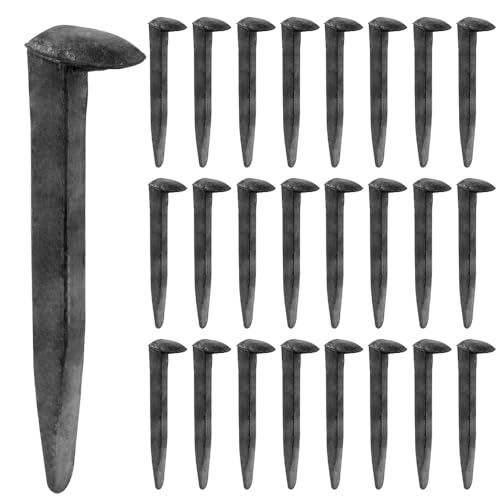 FDKYOEK 24 PCS Railroad Spikes 4.72 Inches Carbon Steel Rail Road Spike for DIY Projects Art Crafts Home Decorations Heavy Duty