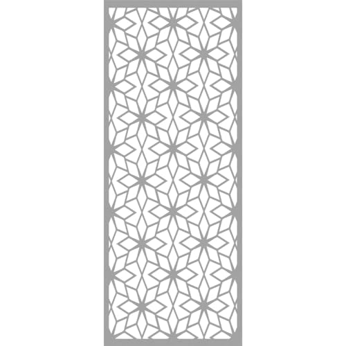 Image of 27 3 /8 inchW x 69 3 /8 inchH x 3 /8 inchT Lake Decorative Fretwork Wall Panels in Architectural Grade PVC