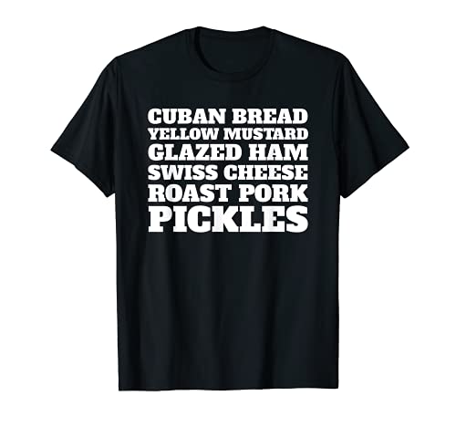 Cuban Sandwich - Cubano - New Updated Design! T-Shirt