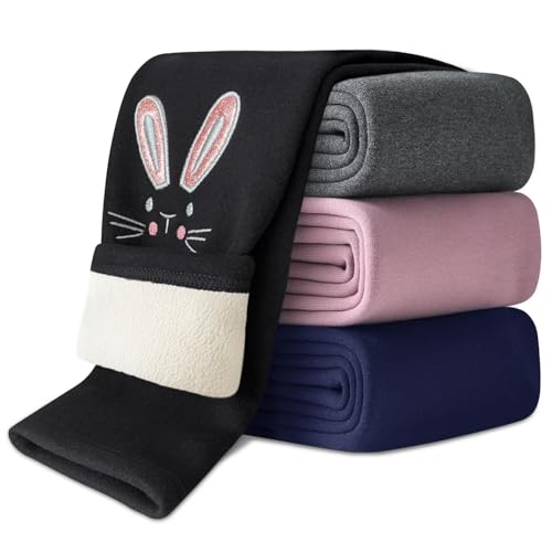 Domee Mädchen Leggings Gefüttert Thermohose Warme Winter Baumwolle...