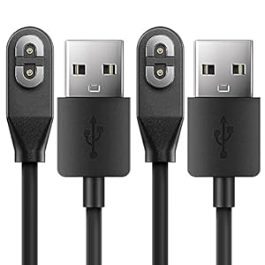 TUSITA [2-Pack] Magnetic Charger Compatible with AfterShokz Aeropex AS800 OpenComm ASC100SG, Shokz OpenRun Pro – USB…