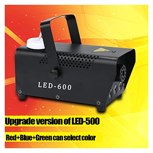 Máquina de humo LED-600 con control inalámbrico 500W para DJ y fiesta con luz RGB para bodas y Halloween miniatura 3