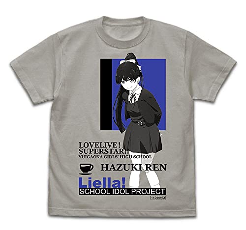コスパ ラブライブ!スーパースター!! 葉月 恋 Tシャツ LIGHT GRAY XLサイズ