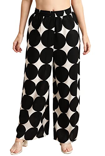 Image of Pistaa's Women's Regular Fit High Rise Palazzo