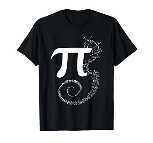Pi En Espiral Pi Día 3.14 Ecuación Matemática Camiseta