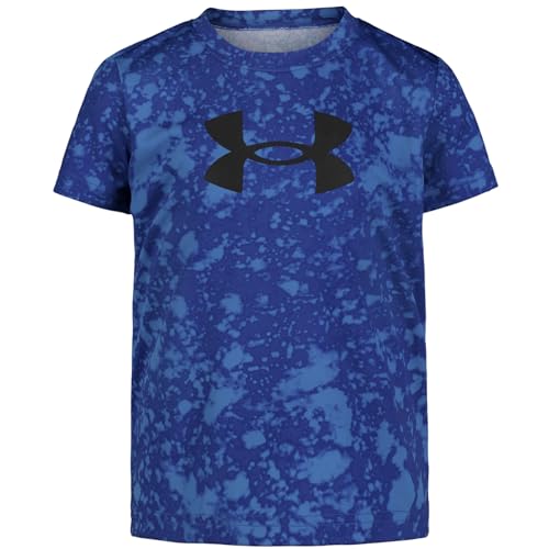 Image of Under Armour Boys Short Sleeve Core Graphic T-Shirt, Lightweight & Breathable, Relaxed Fit