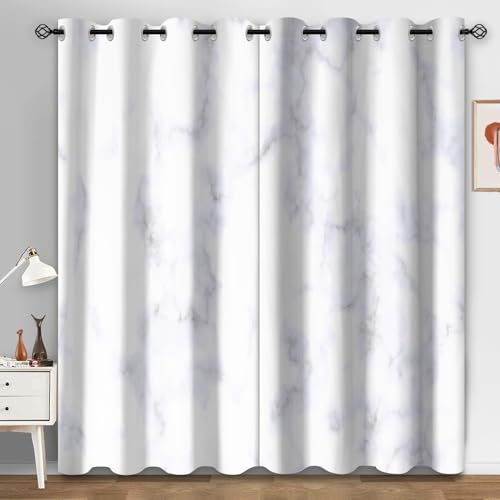 Cortinas Salon Dormitorio Gris Claro Blanca Cortinas Termicas Aislantes Frio y Calor Poliéster Lavable Habitación Infantil Decoración Cortina Opaca con Agujeros 2 Piezas 2x140x250 cm
