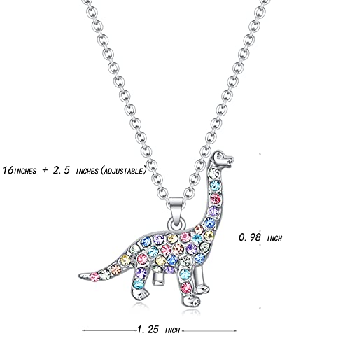 Dinosaur Necklace Gifts For Girls Women,Animal Necklace Jewelry Birthday Valentine's Day Christmas Graduation Back To School Gift For Girls Niece Daughter #TOP1