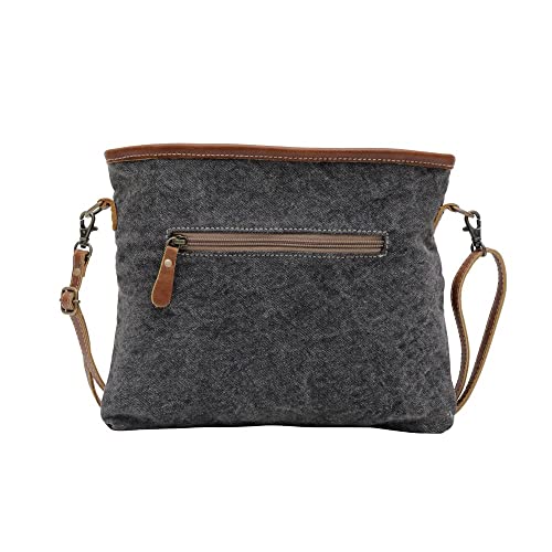 Myra Bag Western Leather Crossbody Bag for Women - Upcycled Canvas Shoulder Bag Jolie Arya3