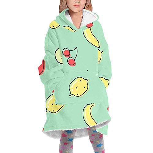 Oduo Oversize Hoodie con Felpa, Usable Bolsillo Bata Manta Sudadera con Capuch...