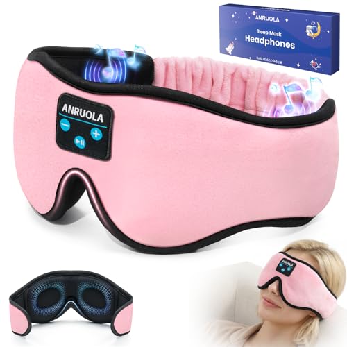 3D Sleep Mask with Bluetooth Headphones, Wireless Sleep Head