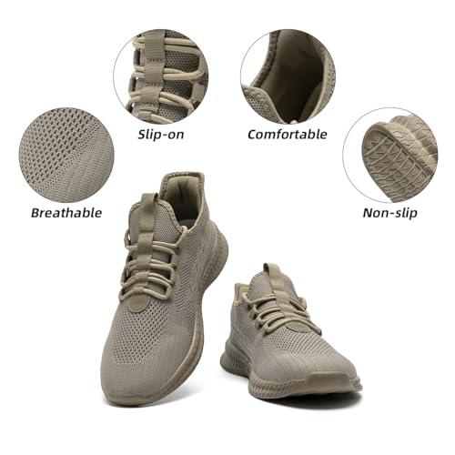 Image of DLWKIPV Womens Walking Shoes Slip On Sneakers Tennis Shoes Running Sport Workout Gym Shoes Athletic Non Slip Lightweight Breathable Fashion Casual Shoes for Travel Work