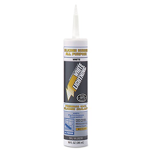 Industrial Silicone Sealants 10oz. 100 silicone sealant white [Set of 12] Thread Sealants