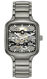 Rado - True Square - Unisex Automatic Swiss Watch - 38mm Square Black Grey Dial - High-Tech Ceramic Bracelet - R27196152