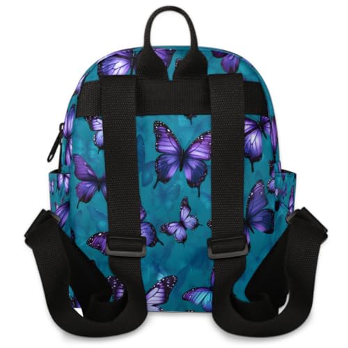 Watercolor Butterflies Backpack for Women Large Capacity with Adjustable Pressure Relief Strains Lightweight Travel Backpack for Work Travel Casual Gifting3