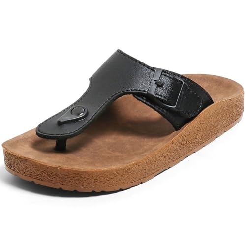 Image of DOCTOR HEALTH SUPER SOFT Men's Buckle Thong Sandals | Comfortable Cushioned Footbed Casual Slippers | Anti-Slip Lightweight Everyday Wear Open Toe Sandals for Indoor Outdoor Use