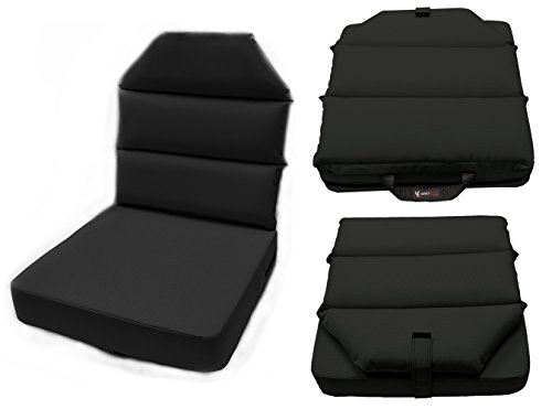 AeroPhoenix Seat Cushion with Back - 4 Bottom, 2 Back - Black
