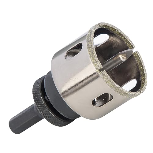 HLOFIZI 2-1/4 Inch Diamond Hole Saw Tile Hole Saw for Ceramic, Tile, Glass, Granite, Porcelain, Marble, with Guiding Drill Bit