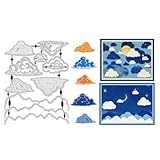 UNICRAFTALE Stampi in metallo a forma di nuvole per la creazione di biglietti, goffratura ...