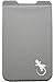 Gray Phone Wallet - Adhesive Card Holder - Gray Stretchy Spandex Pocket - Stick on Spandex Pocket by Gecko - Carry Credit Cards and Cash - GRAY WHITE